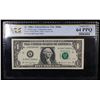 Image 2 : PCGS 1988A $1 FRN Dallas Interesting Serial # K99973999A Graded cu64 By PCGS
