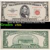 1953 $5 Red Seal United States Note Grades vf+