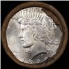 Image 2 : ***Auction Highlight*** Solid Uncirculated Peace silver dollar roll 1925 & P Ends, 20 coins (fc)