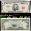 Image 1 : **Star Note** 1963 $5 Red Seal United States Note Fr-1536* Grades vf+