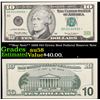 Image 1 : **Star Note** 1999 $10 Green Seal Federal Reserve Note Grades Choice AU/BU Slider