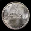 Image 3 : 1966 Large Beads Canada Silver $1 Elizabeth II KM-64.1 Grades Choice Unc PL