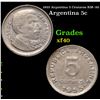 1955 Argentina 5 Centavos KM--50 Grades xf