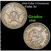 1916 Cuba 5 Centavos Grades vf++
