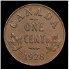 Image 3 : 1928 Canada 1c, George V KM-28 Grades Select AU