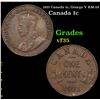 Image 1 : 1921 Canada 1c, George V KM-28 Grades vf++