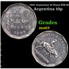 1965 Argentina 10 Pesos KM-60 Grades Select Unc