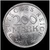 Image 2 : 1923-A German Weimar Republic 200 Marks Grades GEM Unc