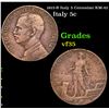 Image 1 : 1915-R Italy 5 Centesimi KM-42 Grades vf++