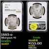 Image 1 : NGC 1885-o Morgan Dollar $1 Graded ms63 By NGC