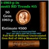 Image 1 : Shotgun Lincoln 1c roll, 1963-p 50 pcs Brandt Wrapper