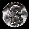 Image 2 : 1958-p Washington Quarter 25c Grades GEM+ Unc