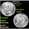 Image 1 : 1923-d Peace Dollar $1 Grades Select+ Unc