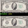 1934B $10 Green Seal Federal Reserve Note Grades vf++