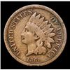 Image 2 : 1860 Indian Cent 1c Grades f, fine
