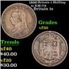 1890 Britain 1 Shilling 1s KM-774 Grades vf++