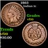 Image 1 : 1863 Indian Cent 1c Grades vf, very fine