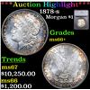 ***Auction Highlight*** 1878-s Morgan Dollar $1 Graded ms66+ By SEGS (fc)