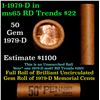 Image 1 : Shotgun Lincoln 1c roll, 1979-d 50 pcs Brandt Wrapper