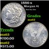 Image 1 : 1886-s Morgan Dollar $1 Grades Select Unc
