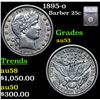 1895-o Barber Quarter 25c Graded au53 By SEGS
