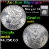 ***Auction Highlight*** 1899-s Morgan Dollar $1 Graded ms66 By SEGS (fc)