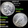 Image 1 : 1923-d Peace Dollar $1 Grades Select+ Unc