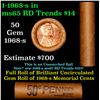 Image 1 : Shotgun Lincoln 1c roll, 1968-s 50 pcs Brandt Wrapper