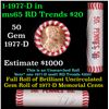 Image 1 : Shotgun Lincoln 1c roll, 1977-d 50 pcs Wrapper