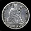 Image 2 : 1875-p Seated Liberty Dime 10c Grades vf+