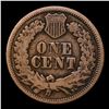 Image 3 : 1863 Indian Cent 1c Grades f+