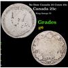 No Date Canada 25 Cents 25c Grades g+