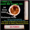Image 1 : Shotgun Lincoln 1c roll, 1980-p 50 pcs Wrapper