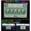 Image 1 : ***Auction Highlight*** 1863 US Fractional Currency 50¢ First Issue Fr-1313 Washington With Out Moni