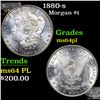 Image 1 : 1880-s Morgan Dollar $1 Grades Choice Unc PL