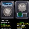 Image 1 : 1883-cc Morgan Dollar $1 Graded ms61 DMPL By ICG