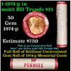 Image 1 : Shotgun Lincoln 1c roll, 1974-p 50 pcs Wrapper