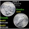 Image 1 : 1926-s Peace Dollar $1 Grades Select Unc