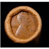 Image 2 : Mixed small cents 1c orig shotgun roll, 1917-d Wheat Cent, 1890 Indian Cent other end, Brinks Wrappe