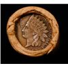 Image 3 : Mixed small cents 1c orig shotgun roll, 1919-d Wheat Cent, 1863 Indian Cent other end, Brinks Wrappe