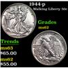 Image 1 : 1944-p Walking Liberty Half Dollar 50c Grades Select Unc