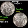 Image 1 : 1889-p Morgan Dollar $1 Grades Choice Unc
