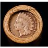 Image 3 : Mixed small cents 1c orig shotgun roll, 1917-d Wheat Cent, 1864 Indian Cent other end, Brinks Wrappe
