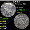 Image 1 : 1964-p Kennedy Half Dollar 50c Grades Choice+ Unc