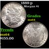 Image 1 : 1889-p Morgan Dollar $1 Grades Choice Unc
