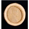 Image 2 : Mixed small cents 1c orig shotgun roll, 1919-d Wheat Cent, 1862 Indian Cent other end, Brinks Wrappe