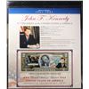 Image 2 : John F Kennedy Genuine $2 Colorized Bill - US Presidents Collector Card Grades Brilliant Uncirculate