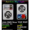 Image 1 : ***Auction Highlight*** NGC 1966 SMS Kennedy Half Dollar Near TOP POP! 50c Graded ms68 By NGC (fc)