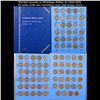 Image 1 : Partial Lincoln 1c Whitman folder #2, 1941-1979, 70 coins with one Canadian cent and many extra.