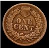 Image 3 : 1866 Indian Cent 1c Grades vg+